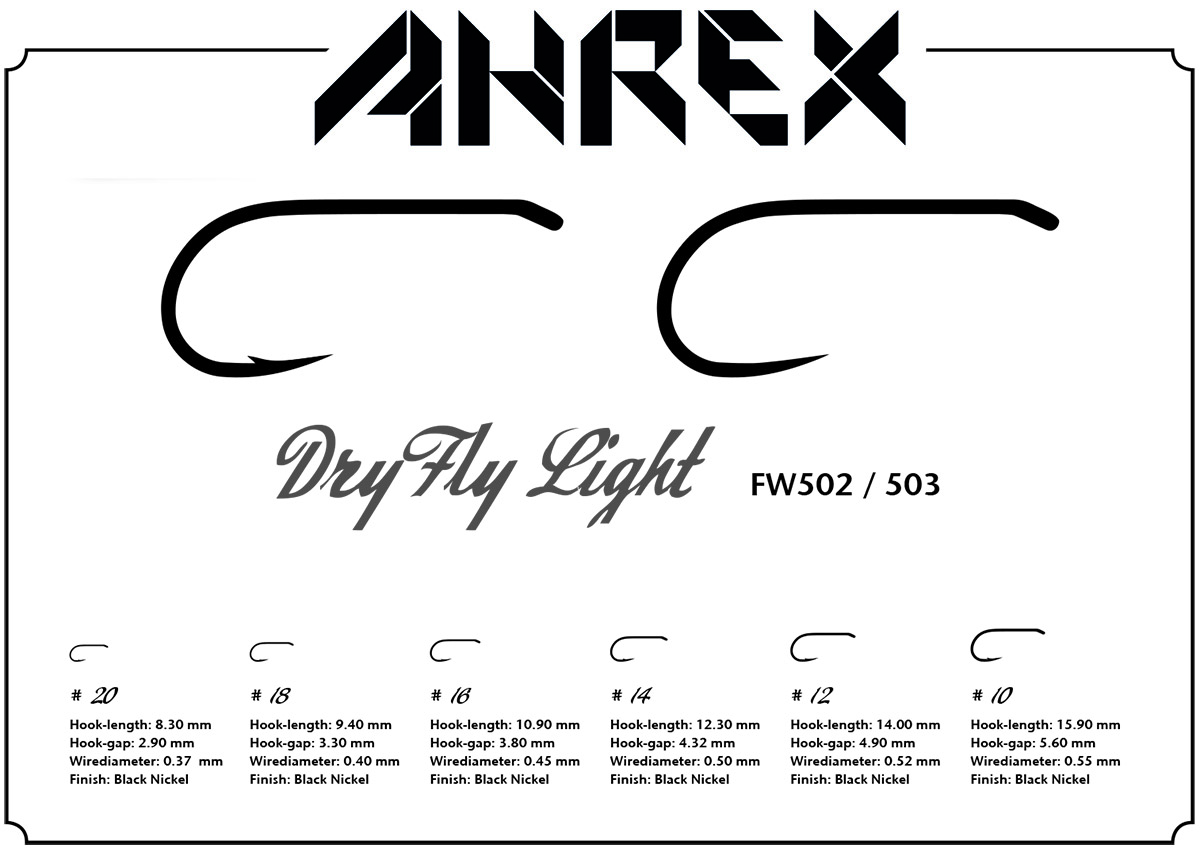 AHREX Hooks - FW502 – Dry Fly Light